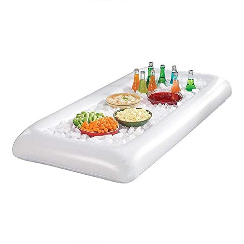 Ftory Colchón Flotante para Piscina, Flotador Inflable para Piscina, colchón de Aire para Fiesta de Agua, Comida, Cubo de Hielo, Mesa de Cerveza para Verano