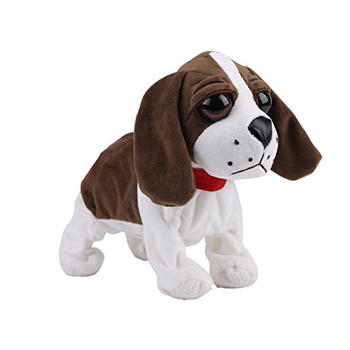 FTVOGUE Bonito juguete electrónico de peluche para perros, mascotas, control de sonido, para niños, juguete interactivo (03)