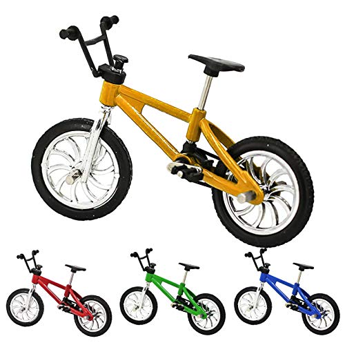 fuchsiaan Accesorio para muebles de casa de muñecas, Super Lindo Miniatura Bicicleta de Montaña Modelo de Bicicletas al aire libre Casa de muñecas Accesorio para niños DIY Juguete - Rojo