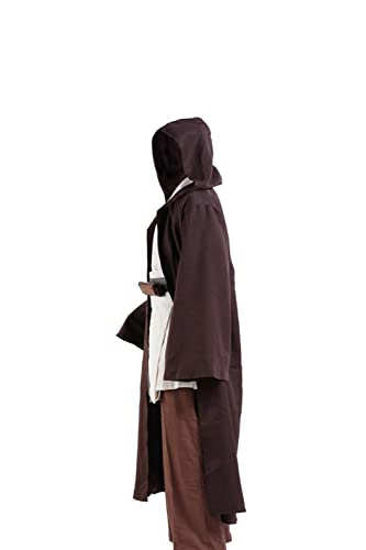 Fuman Kenobi Jedi Tunic Cosplay Disfraz Jedi para adultos y hombres