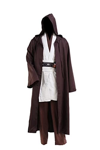 Fuman Kenobi Jedi Tunic Cosplay Disfraz Jedi para adultos y hombres