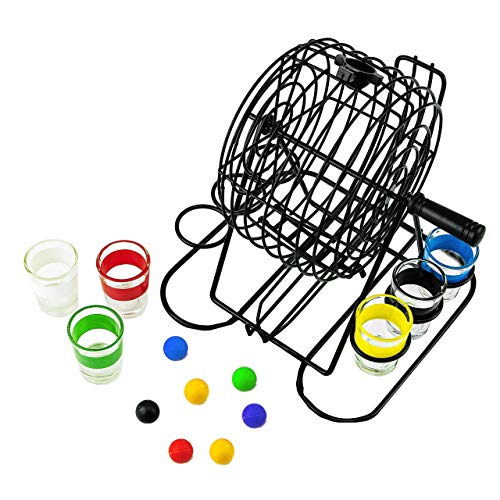 Fun Cooperation Juego de beber Bingo, el mejor juego de beber para cualquier ocasión. Incluye 6 vasos de chupito. La idea perfecta para regalo.