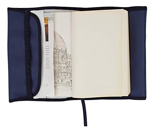 Funda Protectora para Libros y agendas Personalizada con Nombre. Keep Calm and Read a Book (Marino/Dorado)