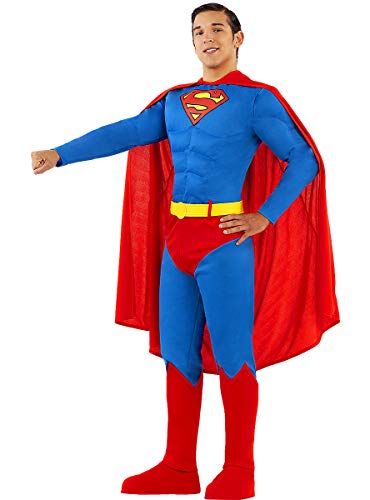 Funidelia | Disfraz de Superman Oficial para Hombre Talla L ▶ Hombre de Acero, Superhéroes, DC Comics, Justice League - Color: Azul - Licencia: 100% Oficial