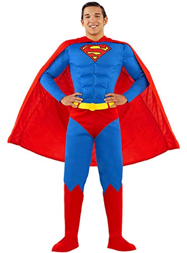 Funidelia | Disfraz de Superman Oficial para Hombre Talla L ▶ Hombre de Acero, Superhéroes, DC Comics, Justice League - Color: Azul - Licencia: 100% Oficial