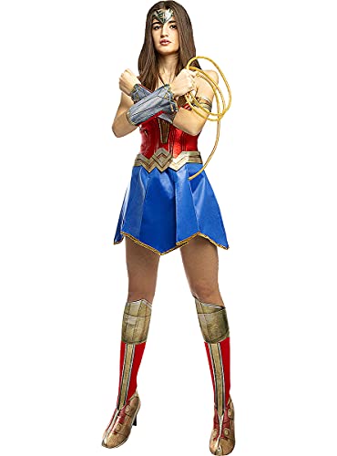 Funidelia | Disfraz de Wonder Woman Oficial para Mujer Talla XS ▶ Mujer Maravilla, Superhéroes, DC Comics, Liga de la Justicia - Color: Multicolor - Licencia: 100% Oficial