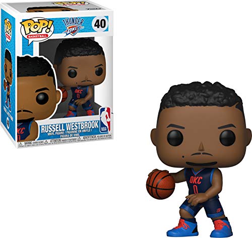 Funko 34452 POP Vinilo NBA Personaje de Russell Westbrook, Muñeco cabezón, Multicolor