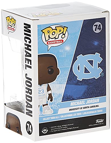 Funko 46788 Pop Baloncesto: UNC-Michael Jordan(Away Jersey) NATL Assoc (NBA) Juguete Coleccionable, Multicolor