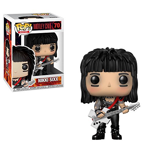 Funko- Mötley Crüe: Nikki Sixx Other License Fugurina de Vinilo, Multicolor, Standard (30209)