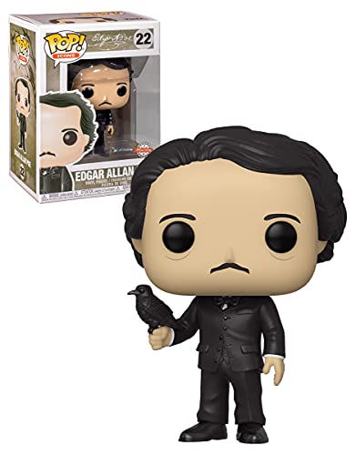 Funko , Multicolor ,43967 Pop Iconos: Icono - Edgar Allen PoE w/Raven