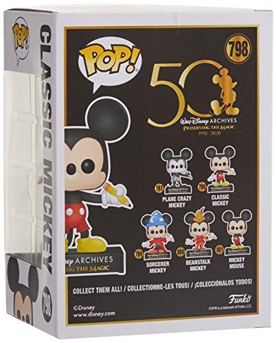 Funko- Pop Disney Archives-Classic Mickey Figura coleccionable, Multicolor (49890)