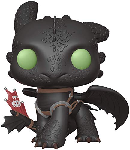 Funko- Pop Movies: How To Train Your Dragon 3-Toothless 10" Figura Coleccionable, Multicolor, Talla Única (36619)