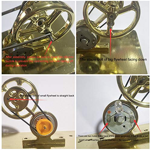 Fydun Modelo de Motor Stirling, Motor Stirling de combustión Externa, Modelo de Motor, física, Ciencia, Juguetes educativos