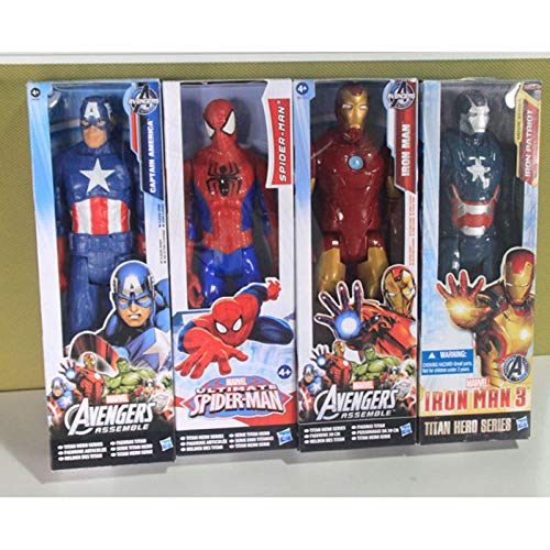 FYH Shop Figura De Acción Movible Conjunta,30Cm Marvel Toys Capitán América Iron Man Thor Pantera Negra Deadpool Figura De Acción Superhéroes Figuras Modelo De Juguete Coleccionable-Maquina De Guerra