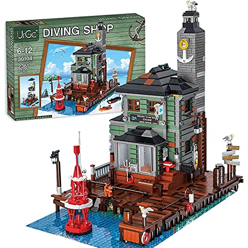 FYHCY 30104 Kit de Tienda de Buceo, 2361 Piezas Modelo Fisherman Series Bauhaus, Compatible con Lego