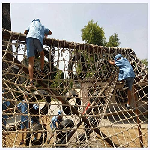 FYLZW Red De Escalada para Niños Casa En El Árbol Red De Seguridad para Niños De Escalada Cuerda De Cáñamo para Trabajo Pesado Red De Carga Hamaca Al Aire Libre Zona De Juegos Redes para Pájaros