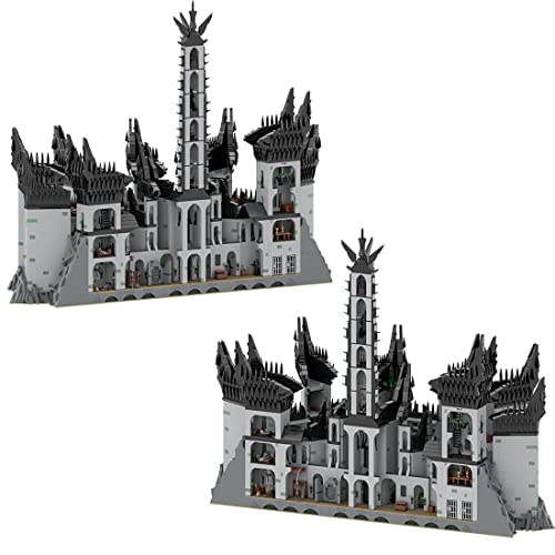 FZXL 14045+ casa de bloques de construcción de sujeción, MOC-84124, castillo modular, escena de película, kit de construcción, compatible con Lego Creator Expert