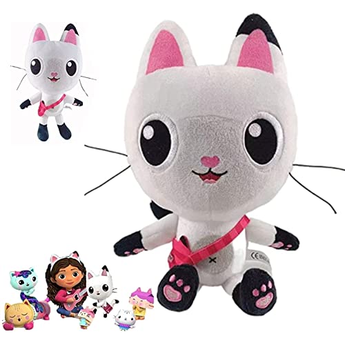 Gabby Dollhouse Plush Doll, Gabbys Dollhouse, Gabbys Dollhouse Cat Plush Toy, Muñecos de Peluche de Dibujos Animados, Rellenas Suaves, for Niños Niñas Fanáticos Regalos ( Color : A , Size : 25CM )