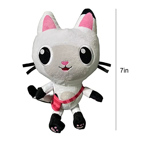 Gabbys - Casa de muñecas, diseño de sirena, gato, juguete de peluche, peluche, cojín suave para pequeñas M?Dchen (mochila gato)