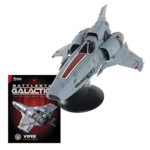 Galactica Battlestar Colección de Naves espaciales de la Serie Nº 15 Blood and Chrome Viper (27 cms)