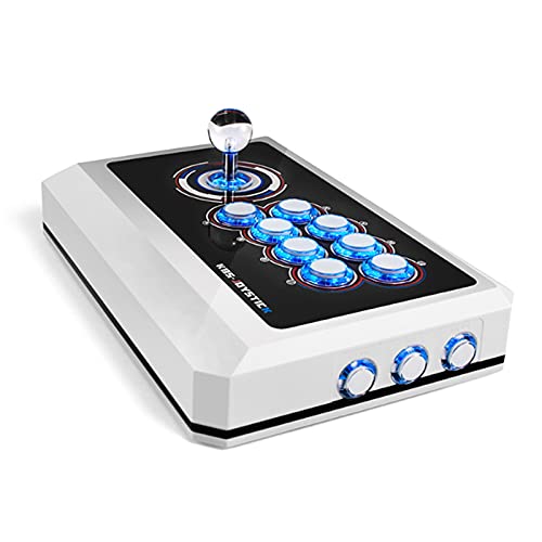 Game Console Arcade Fight Stick, Botones basculantes mecánicos con Puerto USB, Luz de respiración, Adecuado para PS3 / PS4 / Xbox One/Nintendo Switch/PC Windows