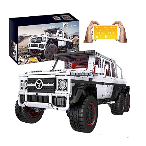 GAOZH Tecnología Vehículo Todoterreno a Control Remoto, tecnología Camión 6x6 con Motor Monster, Compatible con Lego Technic - 3686 Piezas