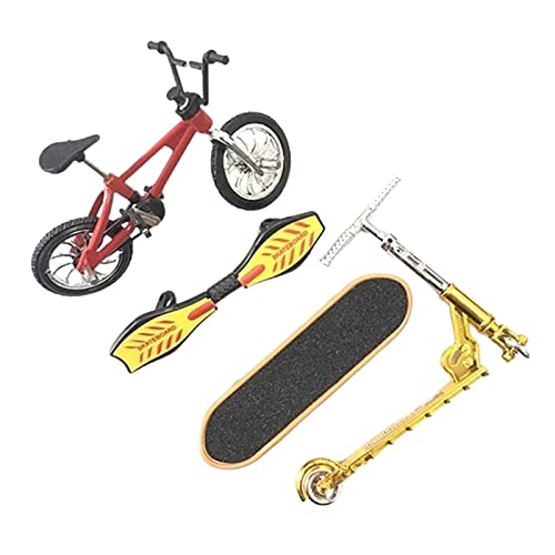 Gaviny Patineta de Dedo, patineta de Dedo Mini patineta de Dedo Conjunto de Bicicleta patineta Divertida Mini Bicicleta Juguete para niños