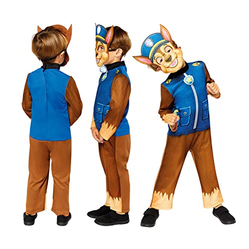 Generique - Disfraz y máscara Chase niño Paw Patrol - 4-6 años (110 cm)