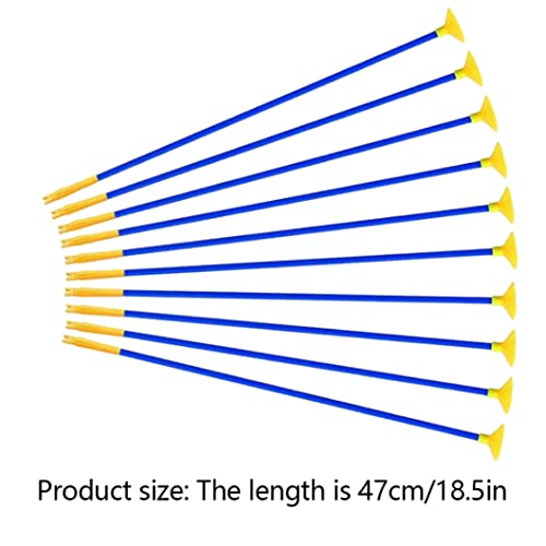 GGOOD Juguete y Tiro con Tiro con Arco Flechas Practicar succión Flechas Arco Juguete para niños Adulto 10pcs 47cm