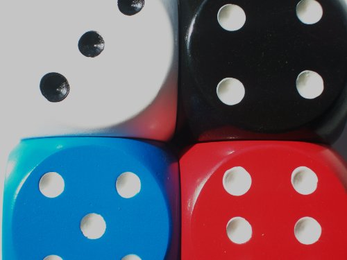 Giant Wooden Dice (assorted colours) by The Online Stores