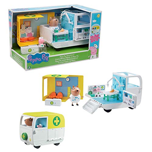 Giochi Preziosi- Peppa Pig Centro Médico con 2 Figuras, PPC28