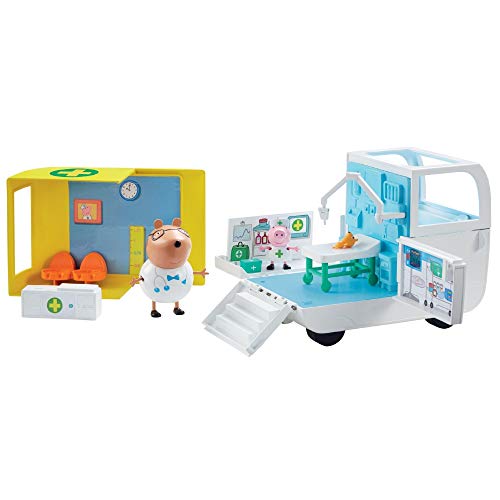 Giochi Preziosi- Peppa Pig Centro Médico con 2 Figuras, PPC28