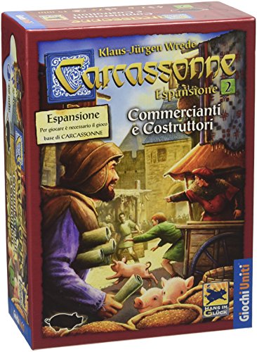 Giochi Uniti Carcassonne 3 Commercianti e Costruttori - Juego de Mesa (versión en Italiano) [Importado de Italia]