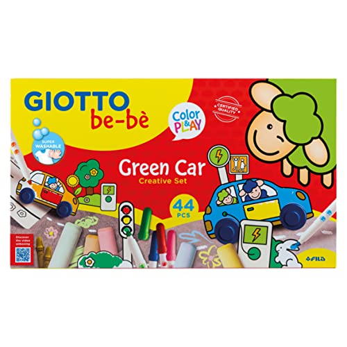 Giotto Bebè BE-BÈ Green Car Set Creativo, Multicolor (Fila 477500)