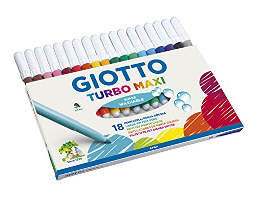 Giotto Turbo Maxi Rotuladores, Estuche con Asa 18 unidades