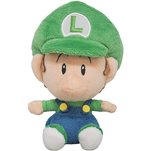 Global Holdings Peluche de Little Buddy, Luigi bebé de la Saga Super Mario (12 cm)