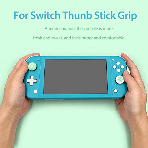 globalqi 4 Piezas de Silicona Joystick Thumb Stick Grip Cover Case Cap - Tapas de Agarre de Pulgar, Joystick Cap para Nintendo Switch & Lite, Soft Silicone Cover para Joy-con Controller