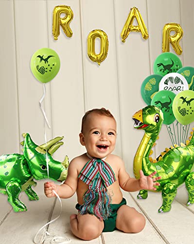 Globos inflables de dinosaurio 3D autoparados – Globos inflables de dinosaurio para decoración de fiestas de cumpleaños, fiesta de dragón, baby shower, niño o niña, juguetes de regalo (3 tipos)