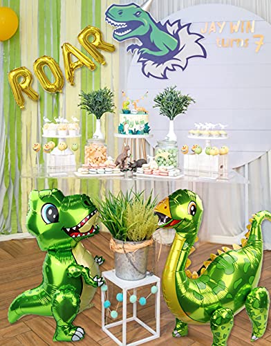 Globos inflables de dinosaurio 3D autoparados – Globos inflables de dinosaurio para decoración de fiestas de cumpleaños, fiesta de dragón, baby shower, niño o niña, juguetes de regalo (3 tipos)