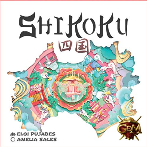 GM Games- Shikoku Juego de Cartas con Tablero, Color Blanco (GDM Games GDM128)