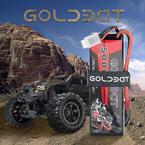 GOLDBAT 3s Lipo 5000mAh 11.1v 3S 50C Paquete de baterías LiPo con enchufe Deans para Wing RC Car Rock Crawler Avión Helicóptero Rc Car Truck RC Boat