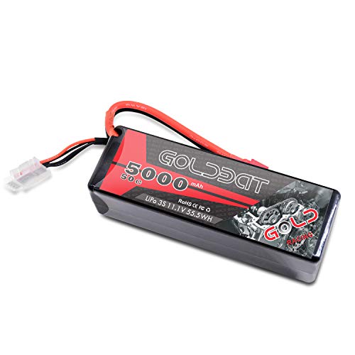 GOLDBAT 3s Lipo 5000mAh 11.1v 3S 50C Paquete de baterías LiPo con enchufe Deans para Wing RC Car Rock Crawler Avión Helicóptero Rc Car Truck RC Boat