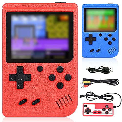 GOLDGE Consoles de juegos portátil, cargador USB Consola de juegos retro FC, batería de 1020 mAh de gran capacidad, consolas con 400 Clásicos juegos para dos jugadores, gran regalo para niños adultos