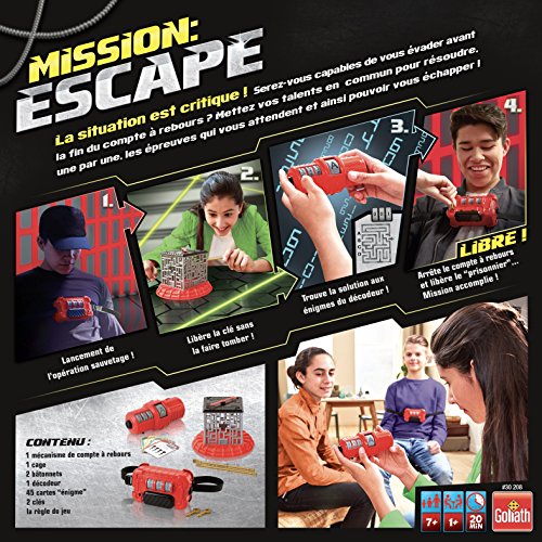 Goliath Mission Escape Espionaje Estuche de juego - juguetes de rol para niños (Espionaje, Estuche de juego, 7 año(s), Niño, Niño/niña, Multicolor)