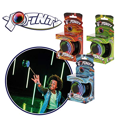 Goliath YoFinity Yo-Yo con Espejo Infinito y Luces de Colores (Surtidos Azul, Verde, Naranja)