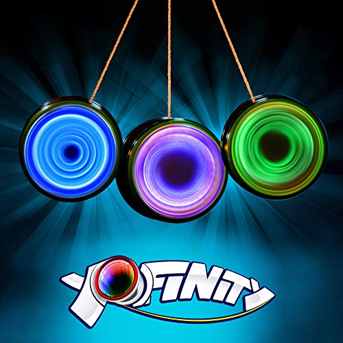 Goliath YoFinity Yo-Yo con Espejo Infinito y Luces de Colores (Surtidos Azul, Verde, Naranja)