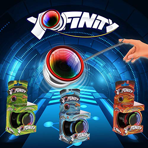 Goliath YoFinity Yo-Yo con Espejo Infinito y Luces de Colores (Surtidos Azul, Verde, Naranja)