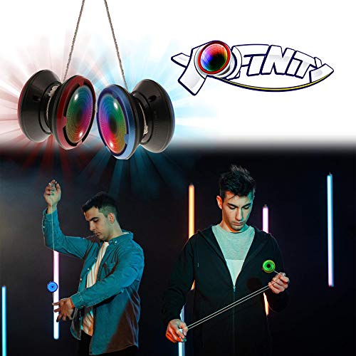 Goliath YoFinity Yo-Yo con Espejo Infinito y Luces de Colores (Surtidos Azul, Verde, Naranja)