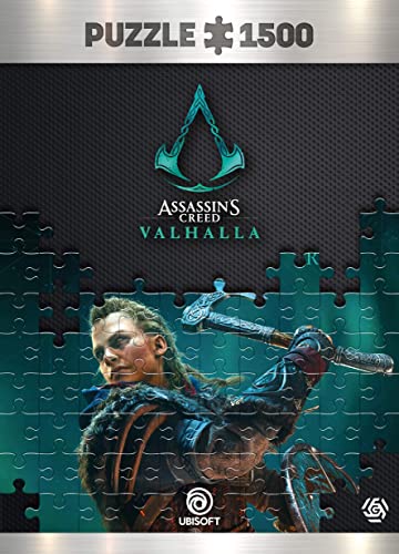 Good Loot Assassin'S Creed Valhalla Eivor Female | Puzzle 1500 Piezas | Incluye póster y Bolsa | 85 x 58 | Videojuego | Rompecabezas para Adultos y Adolescentes | para Navidad y Regalos | Decoración