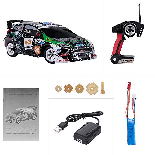 Goolsky WLtoys K989 RC Coche 1/28 RC Drift Coche 2.4G 30KM / H Alta Velocidad RC Car 4WD RC Race Coche RC Sport Racing Drift Coche Regalo para Niños